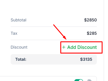 add discount in Taskip invoice 