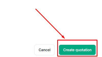 Create quotation in Taskip