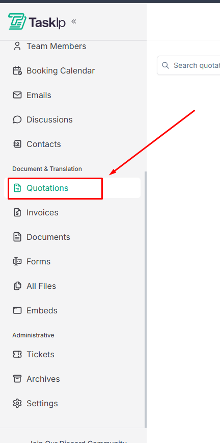 navigating taskip quotation 