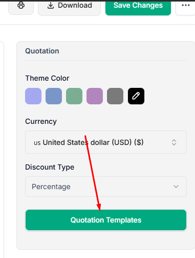 select taskip quotation template