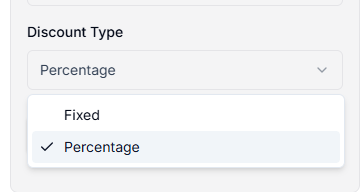 Discount Type for Taskip Quotation