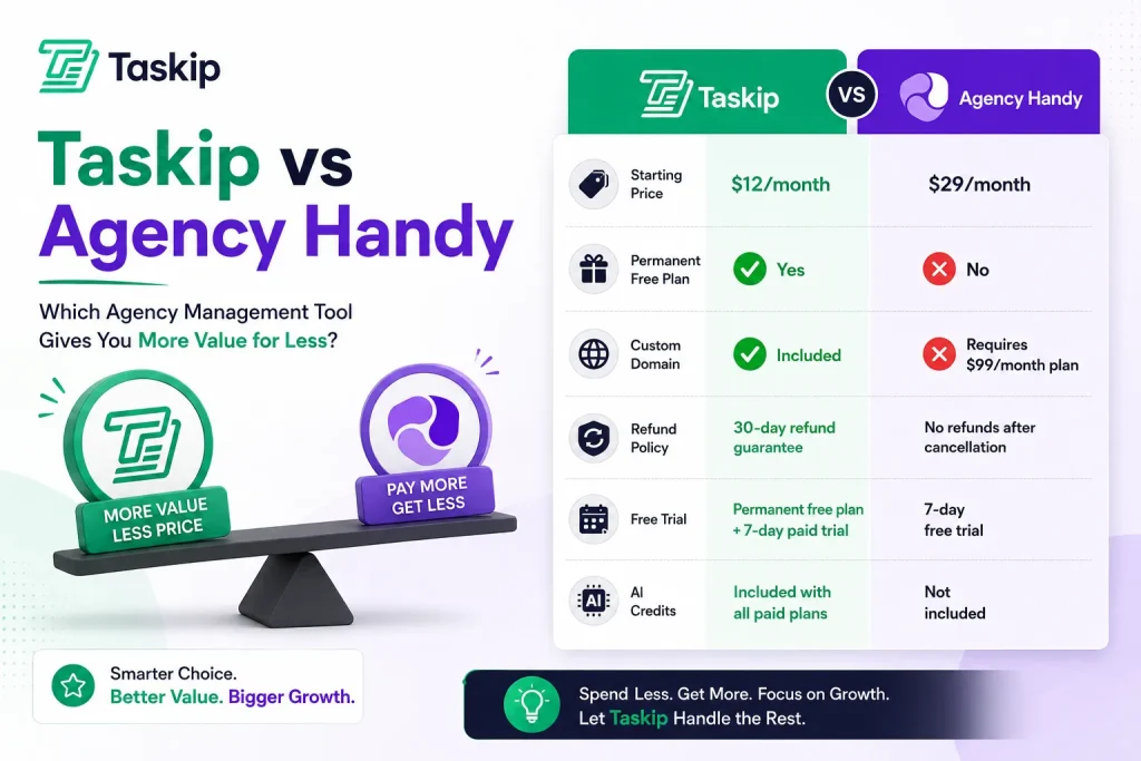 taskip vs agency handy
