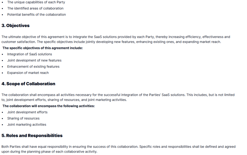 SaaS Integration Partner Agreement Template  Taskip