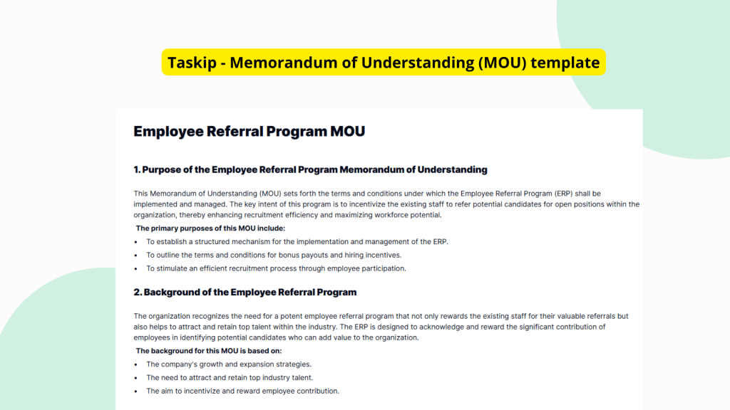 Referral Program MOU