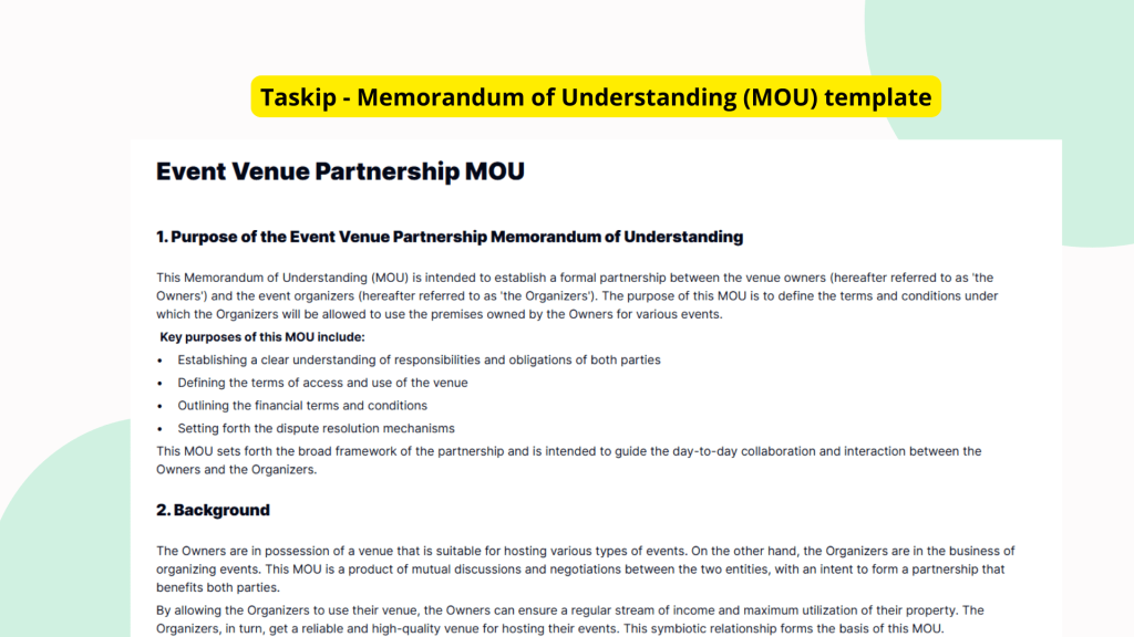 Event Venue Partnership