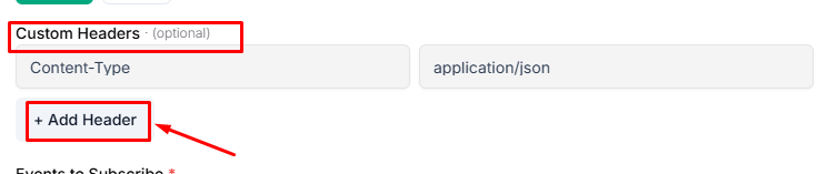 Add custom headers in Taskip