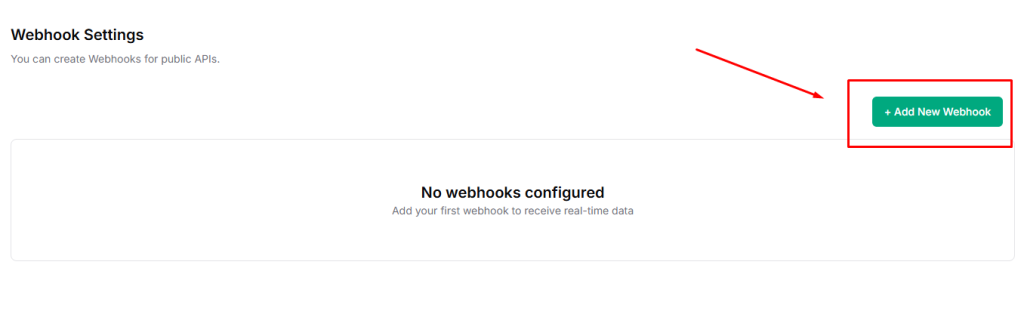 Taskip Webhook Settings