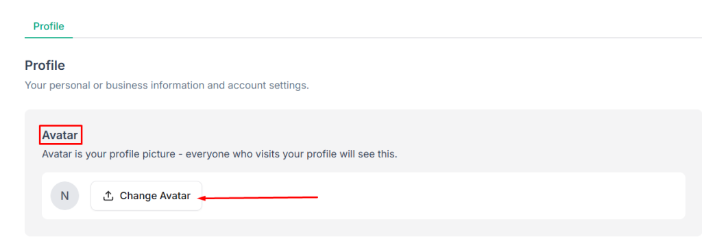Change Profile Picture in Taskip