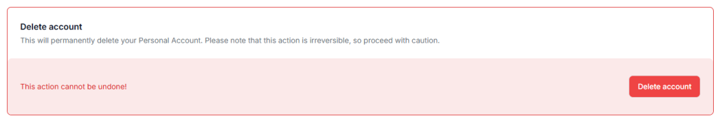 Taskip Account Delete 