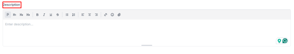 add brief description opf your bsuienss in Taskip