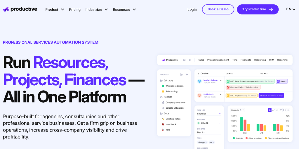 Productive.io as accelo alternatives
