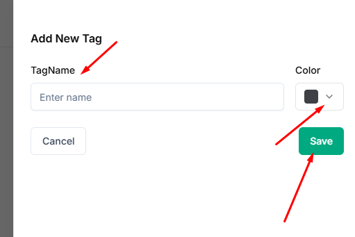 ass new tags for Taskip projects 