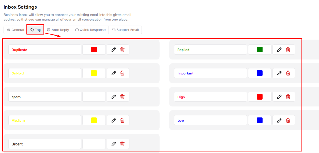 Adding Tag to Taskip Inbox 