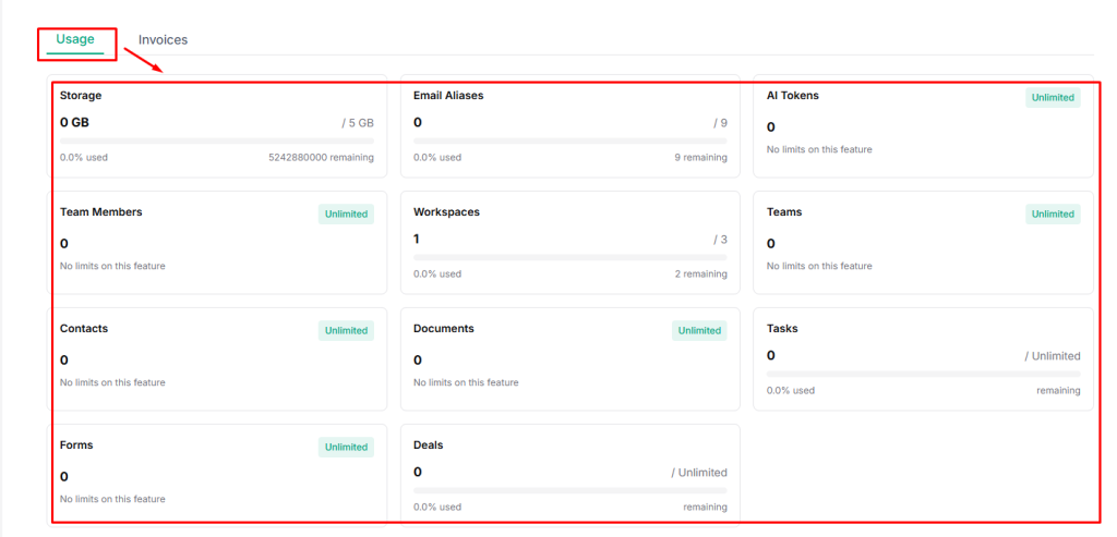 Check Taskip bill usage