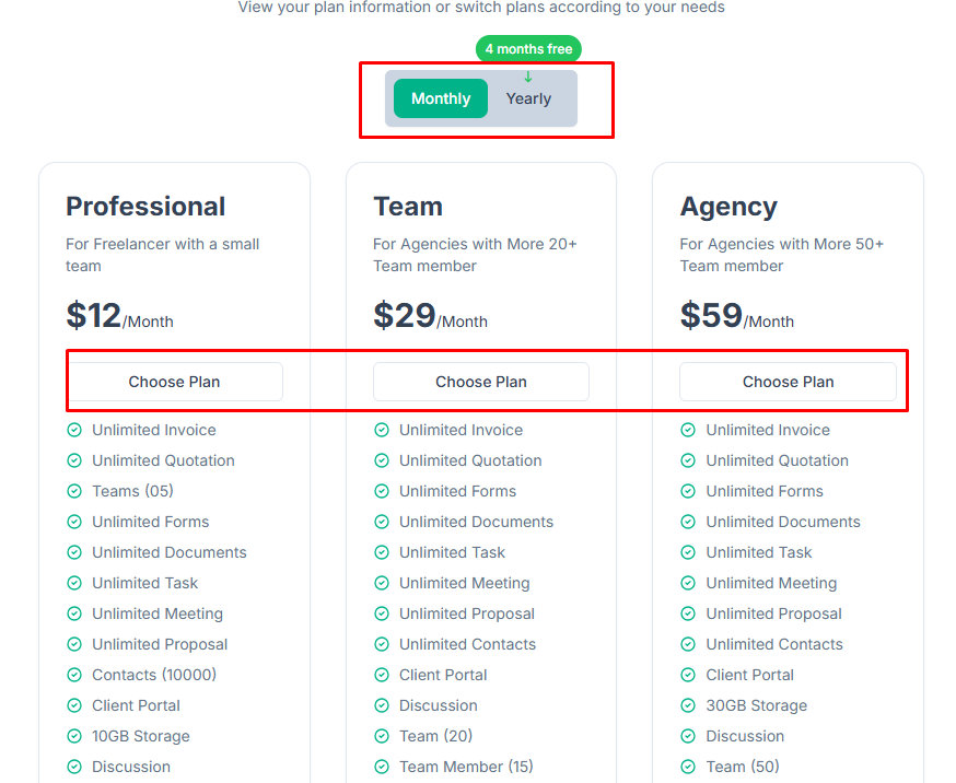 Choose a taskip plan