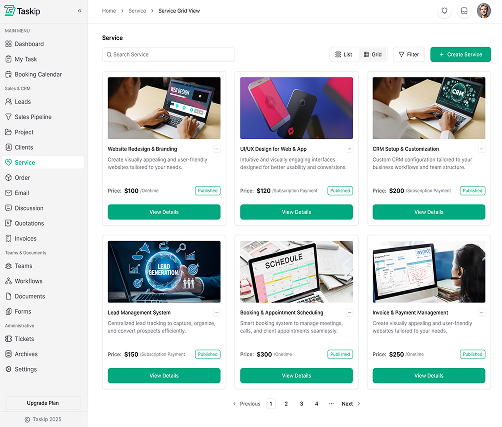 service catalog banner