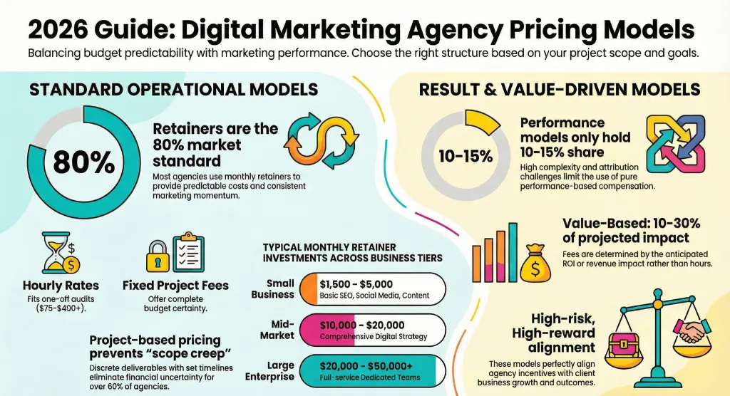 Digital Marketing Agency Pricing models