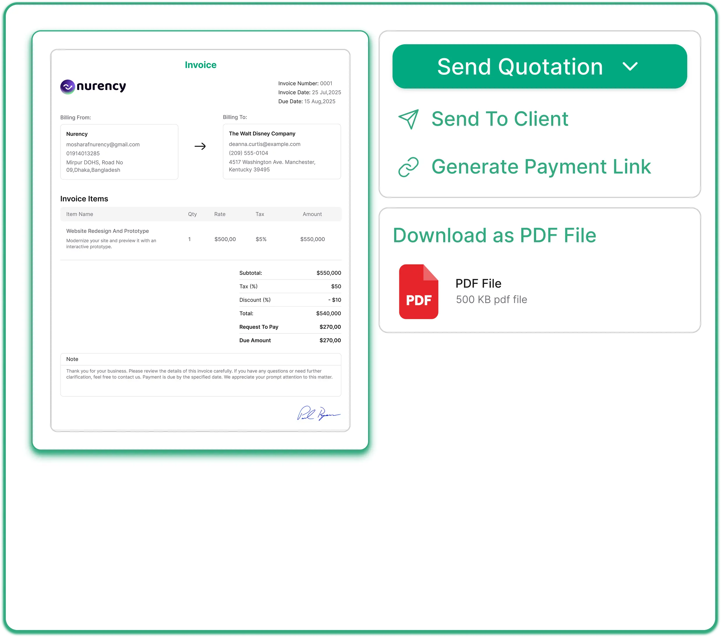 Preview, Download, and Send Instantly
