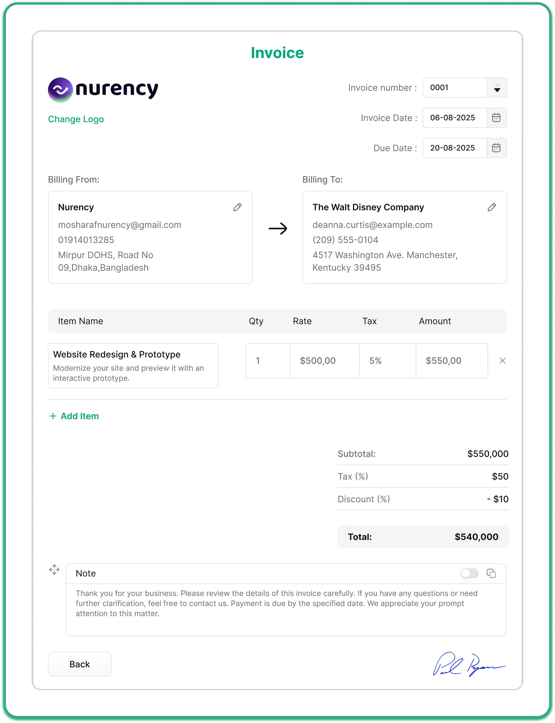 Create Professional Invoices in Minutes