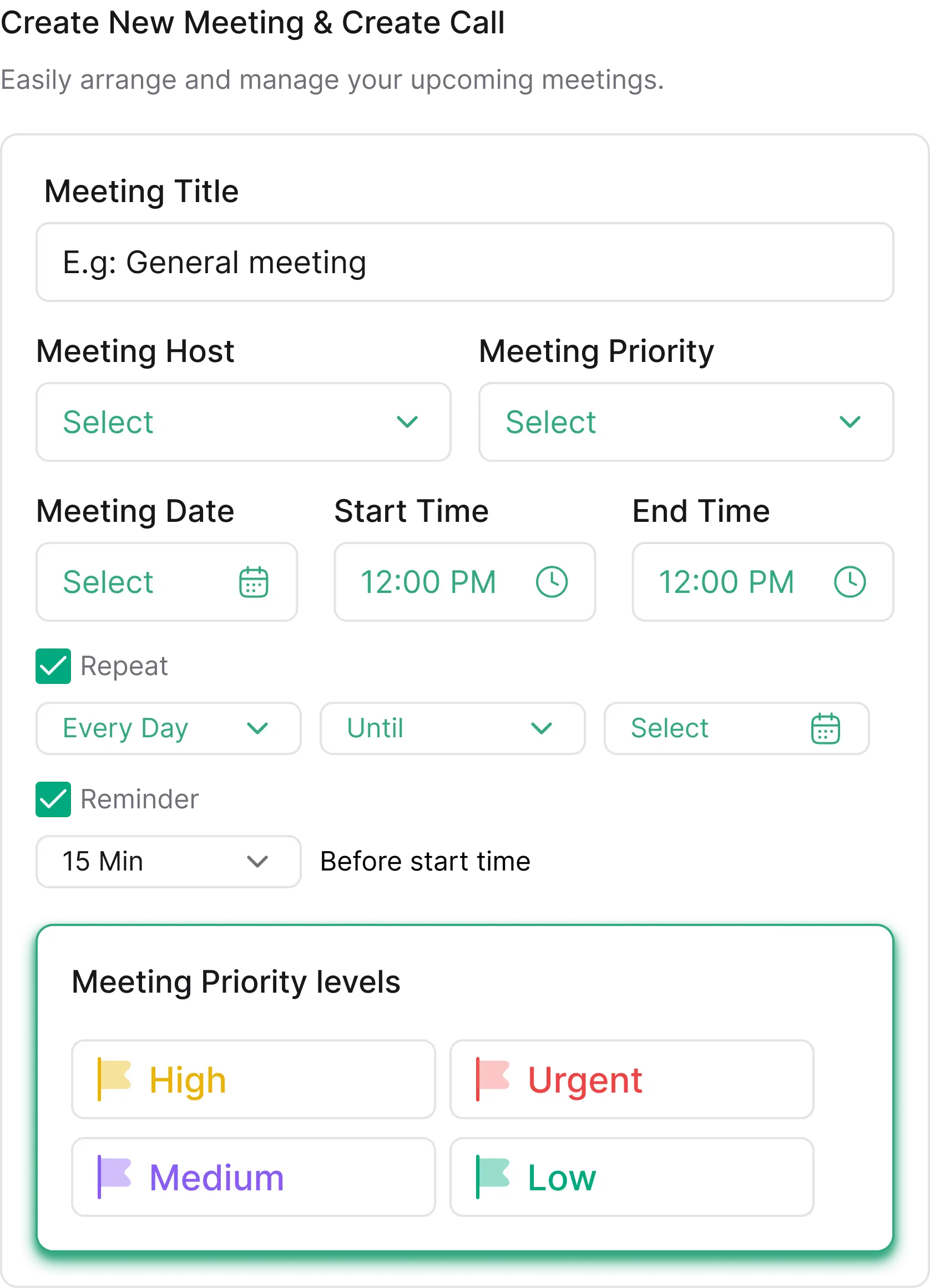 Schedule Meetings & Calls Right from the Lead