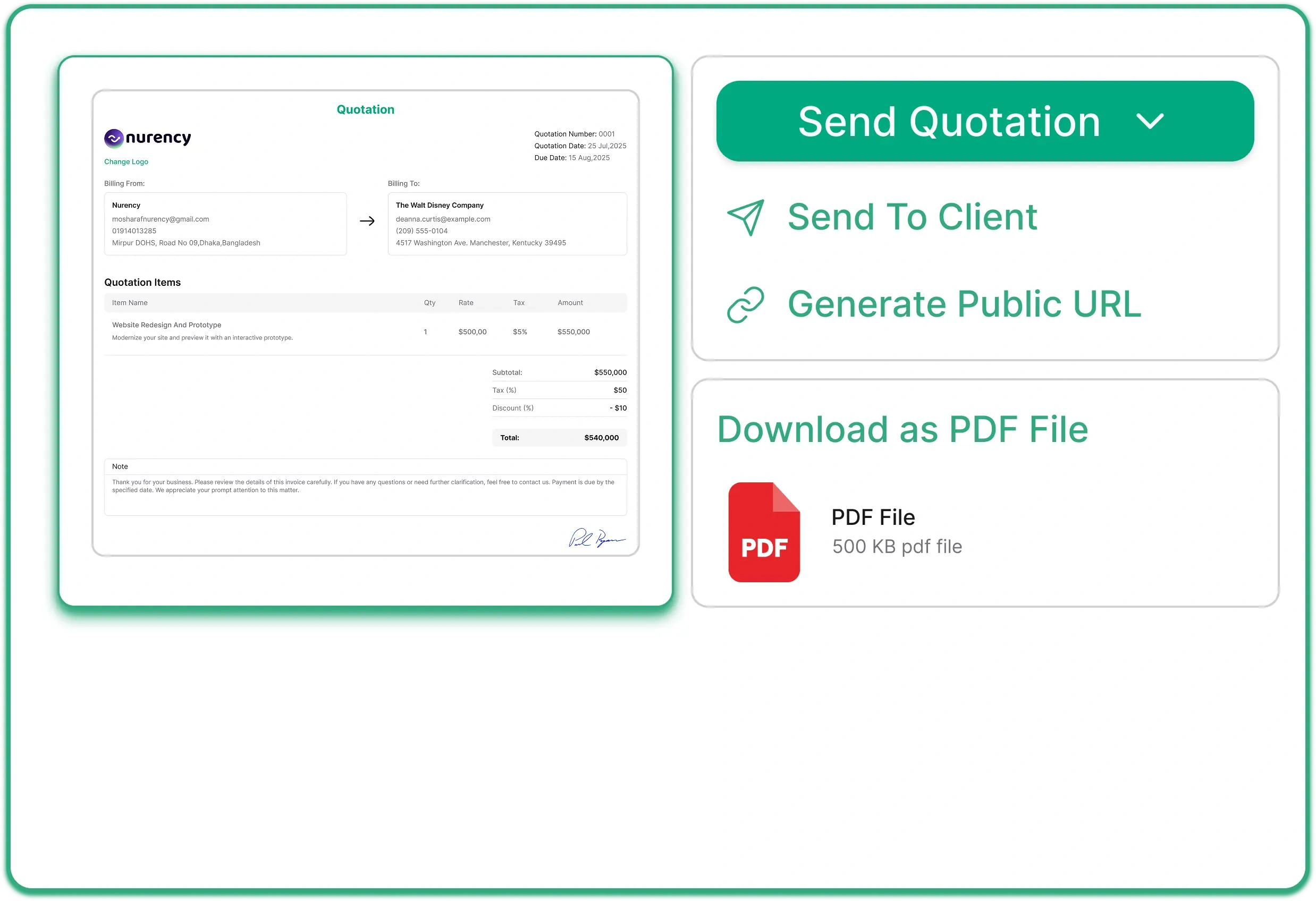 Preview, Download, and Send Instantly
