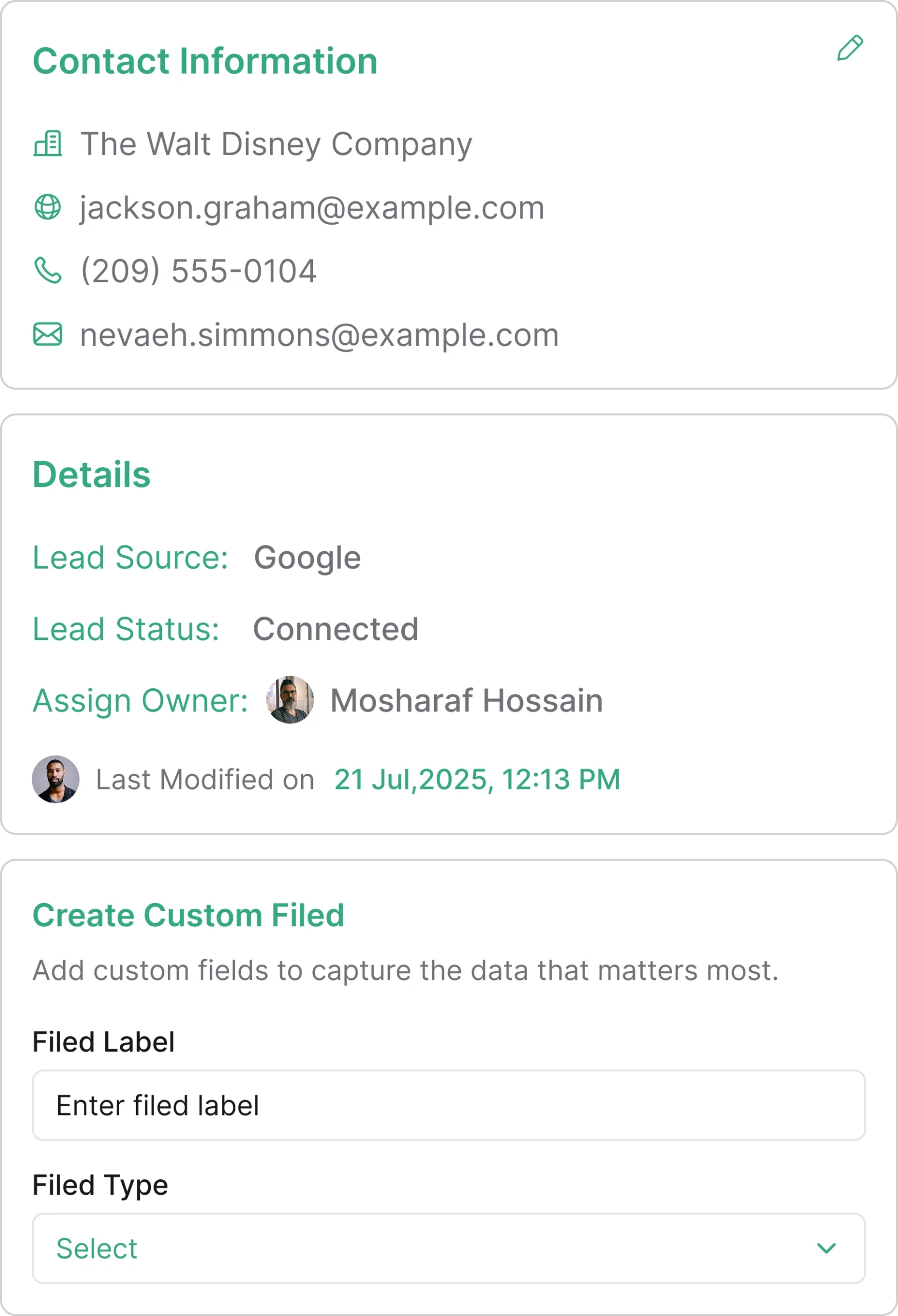 Capture Leads With Complete Information
