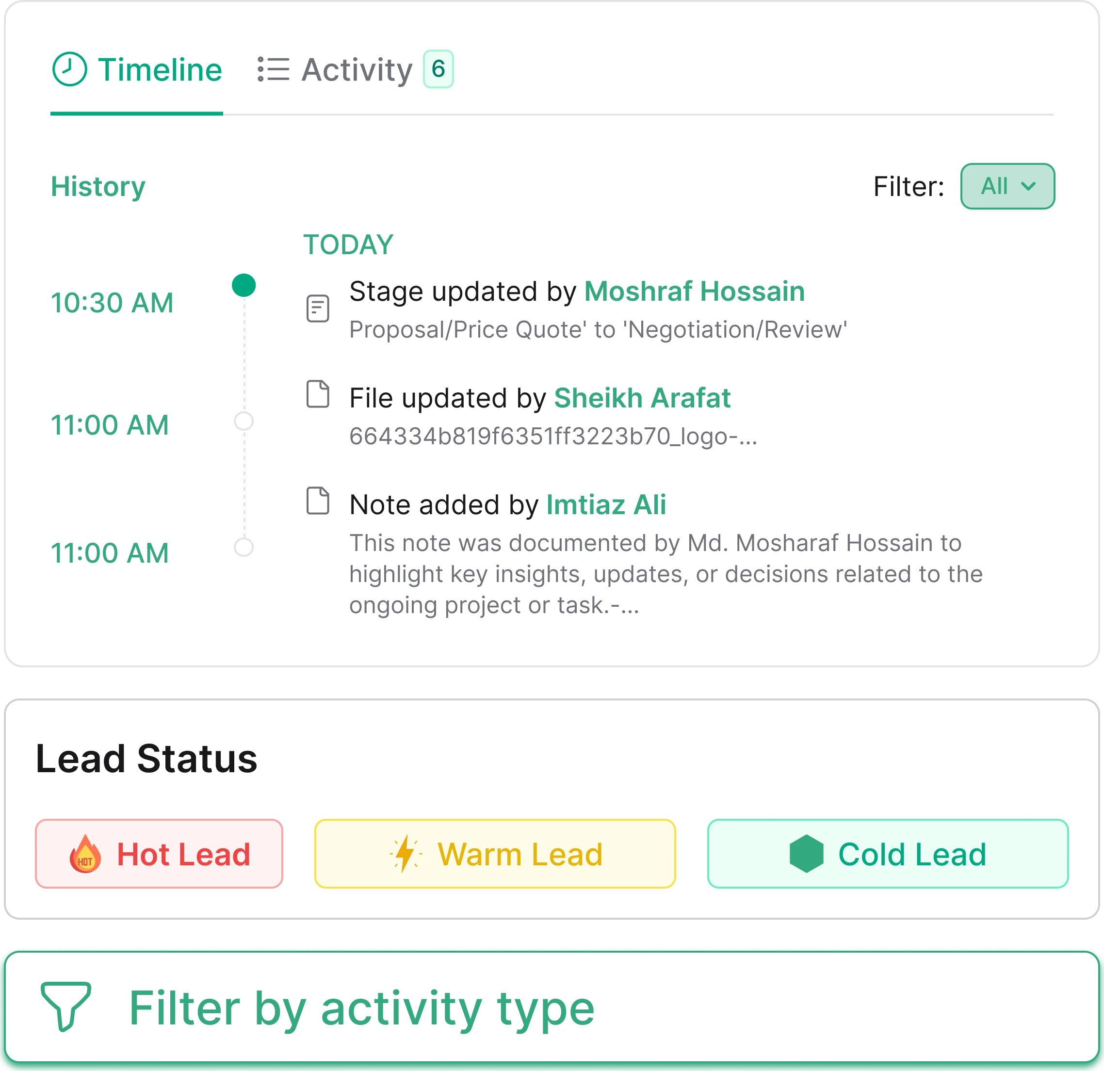 Track Every Interaction in a Visual Timeline