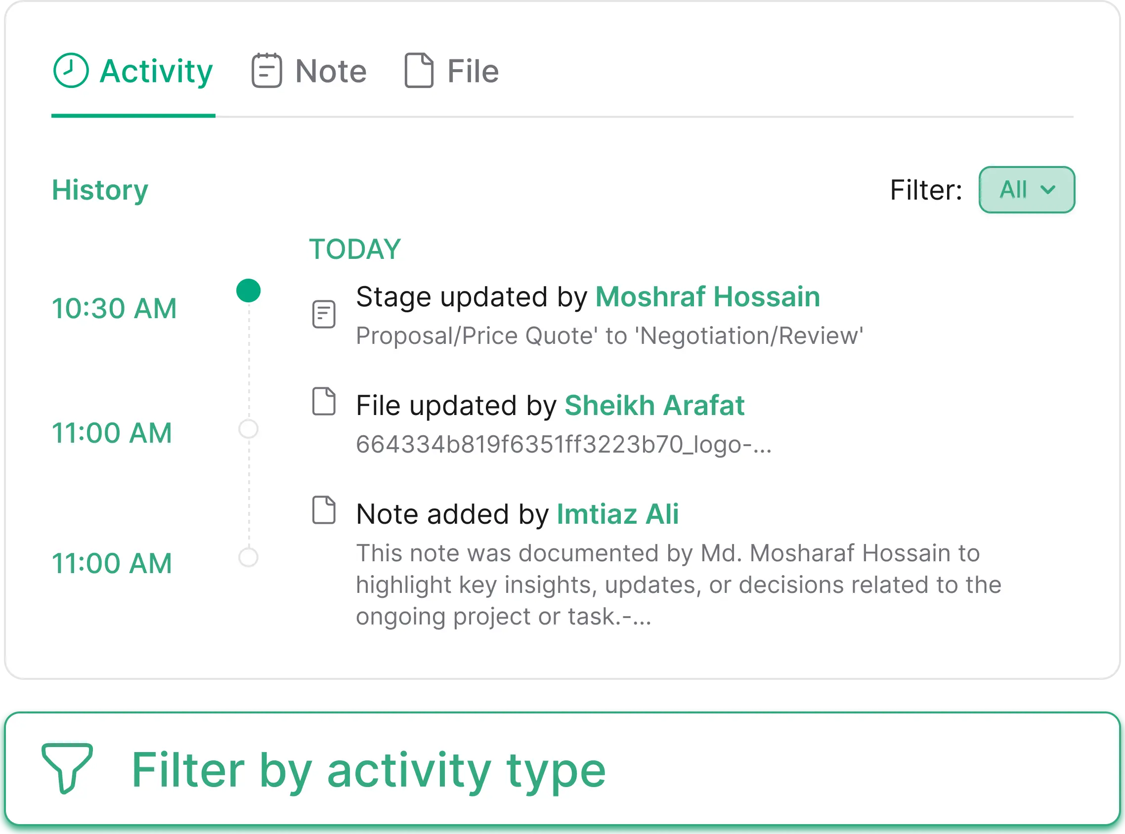 Track Every Interaction in a Visual Timeline