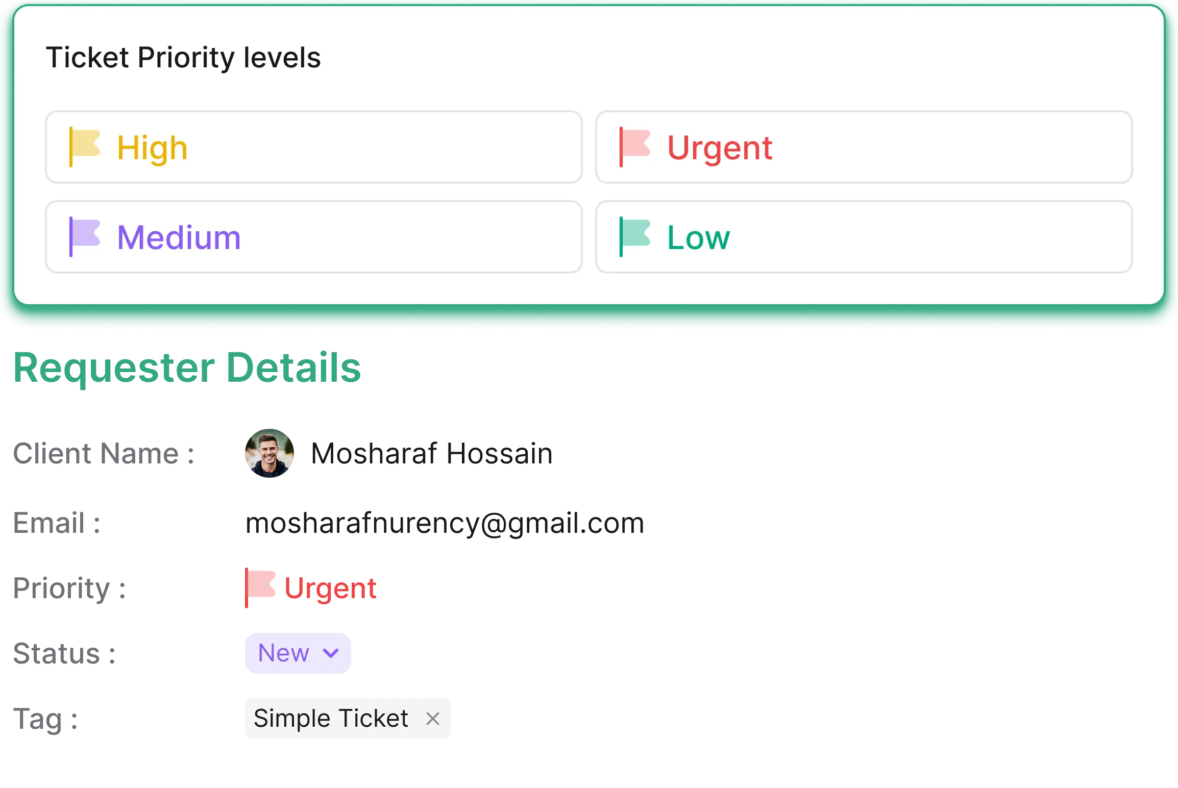 Priority Levels & Status Tracking
