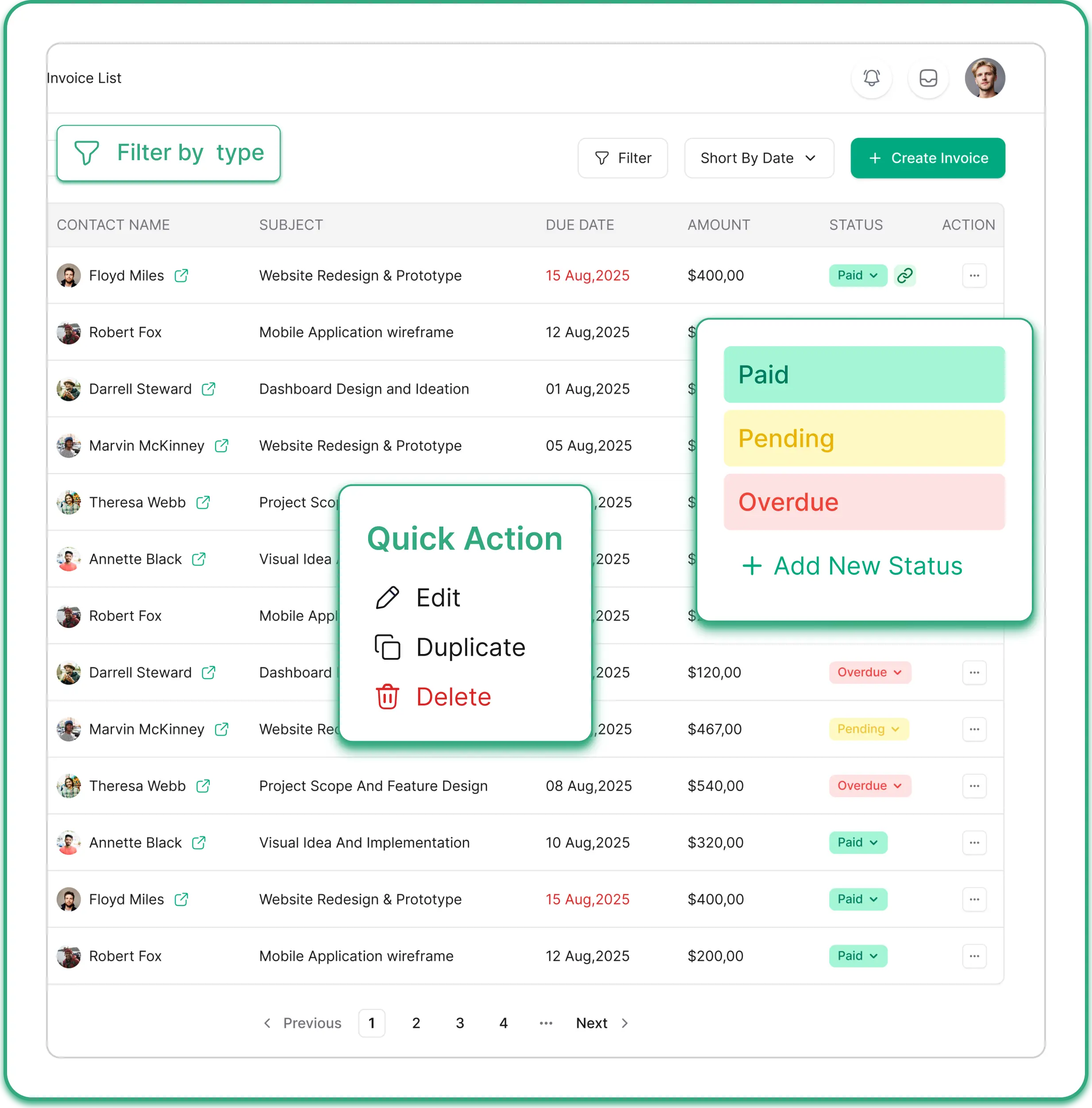Track All Your Invoices in One Dashboard