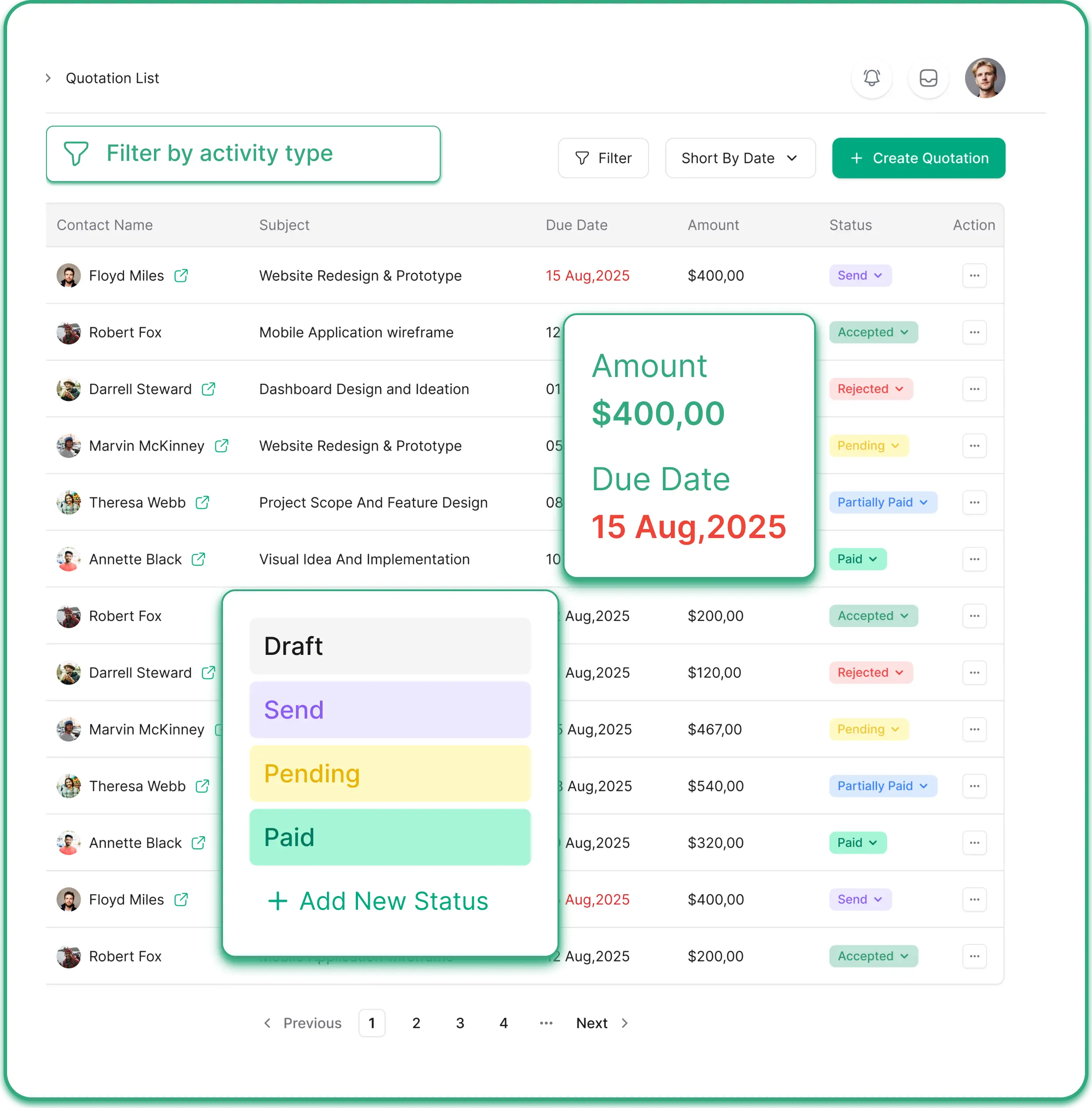 Manage All Your Quotations in One Place