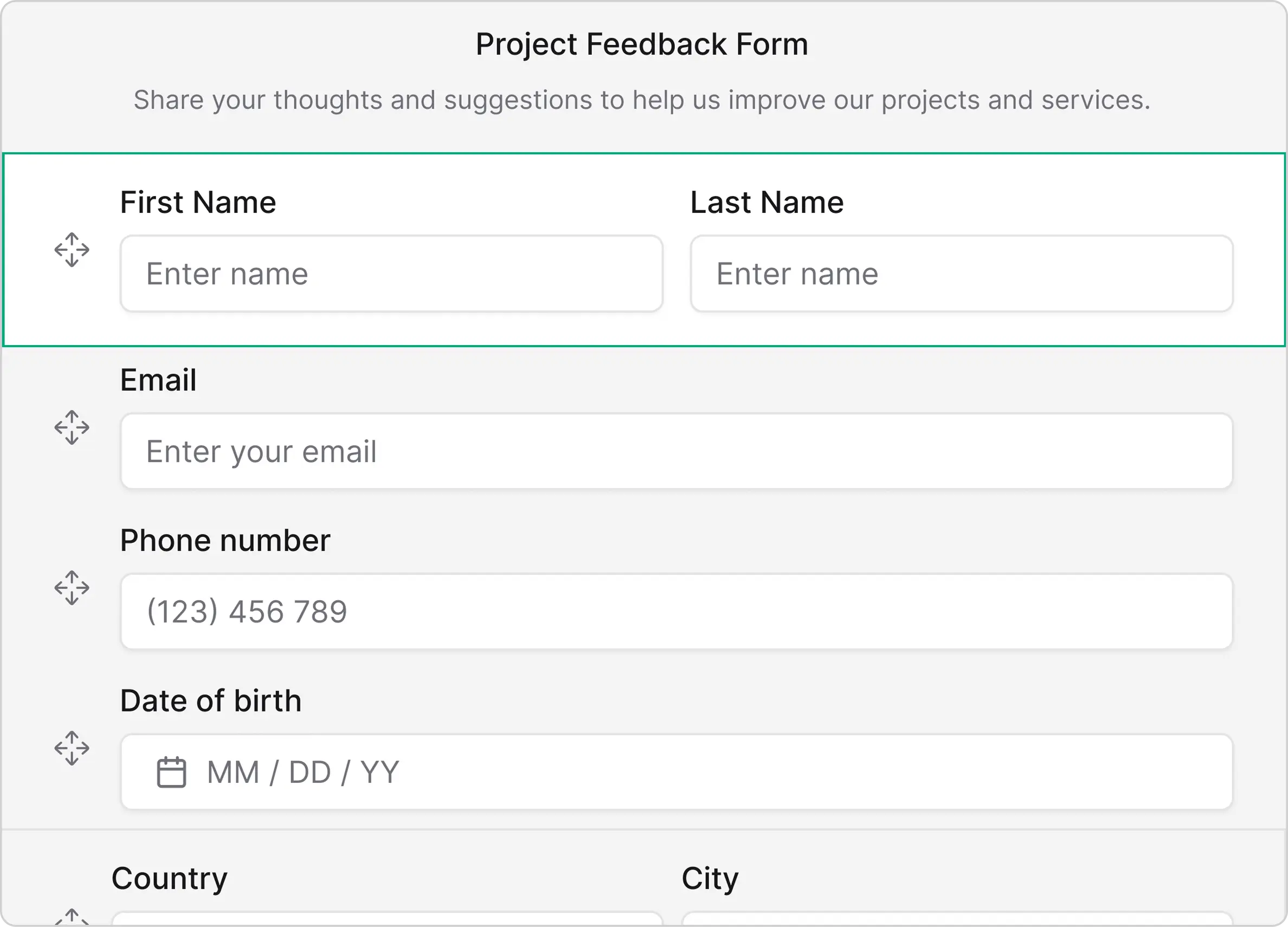 Drag-and-Drop Form Building