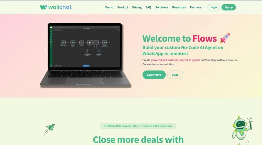 CRM with whatsapp integration - walichat