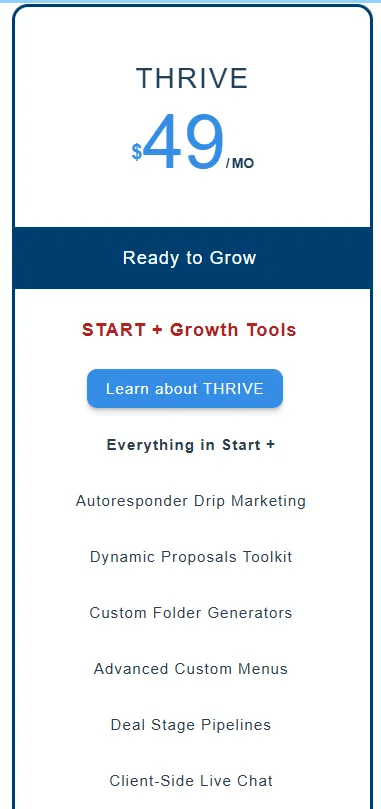 suitedash pricing for trive plan