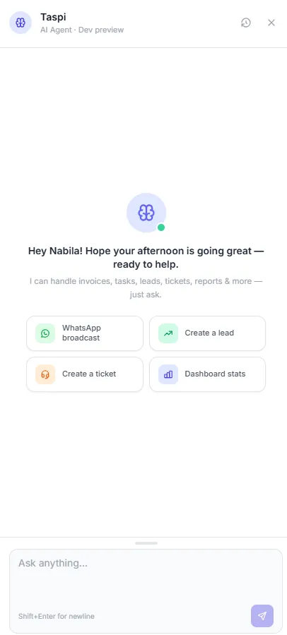Taskip AI Agent: Taskpi