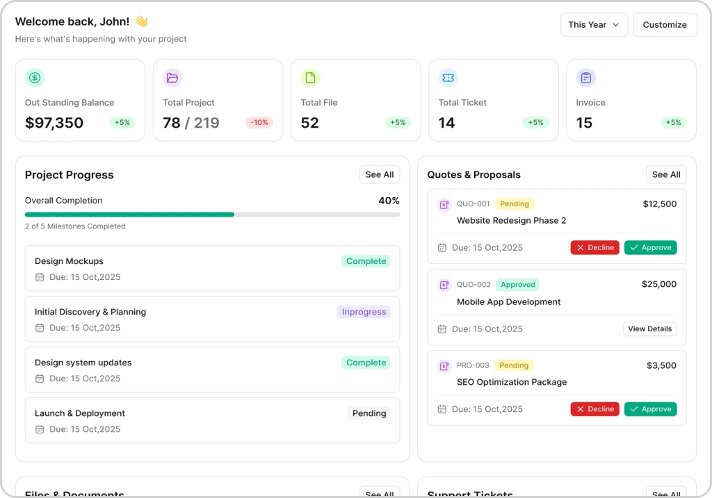 Taskip client portal