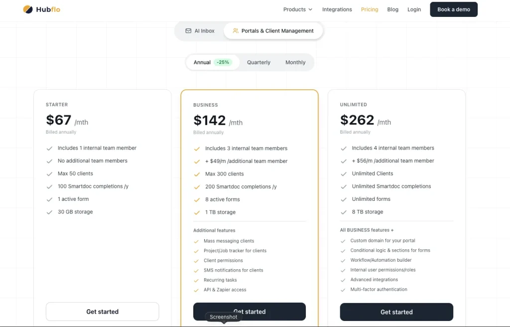 hubflo pricing