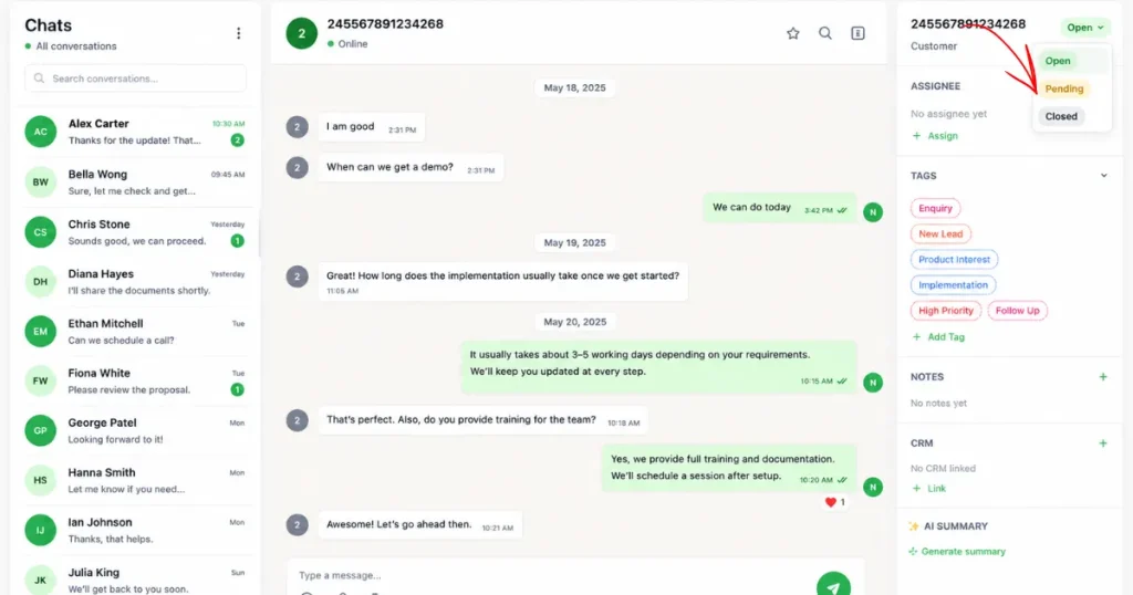 taskip Shared Inbox With Real Status Tracking