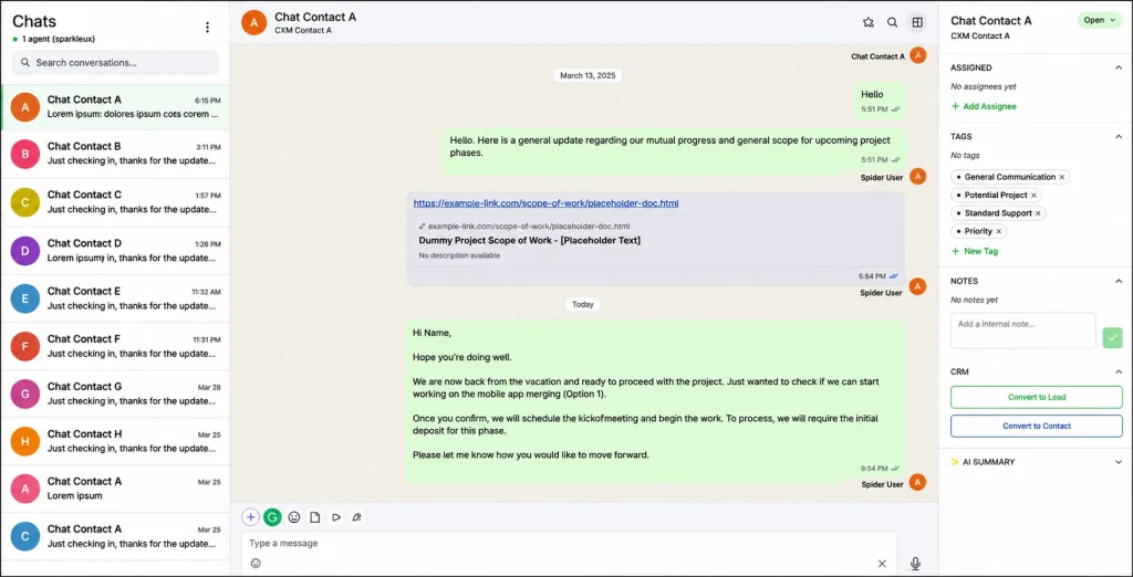whatsapp crm integration