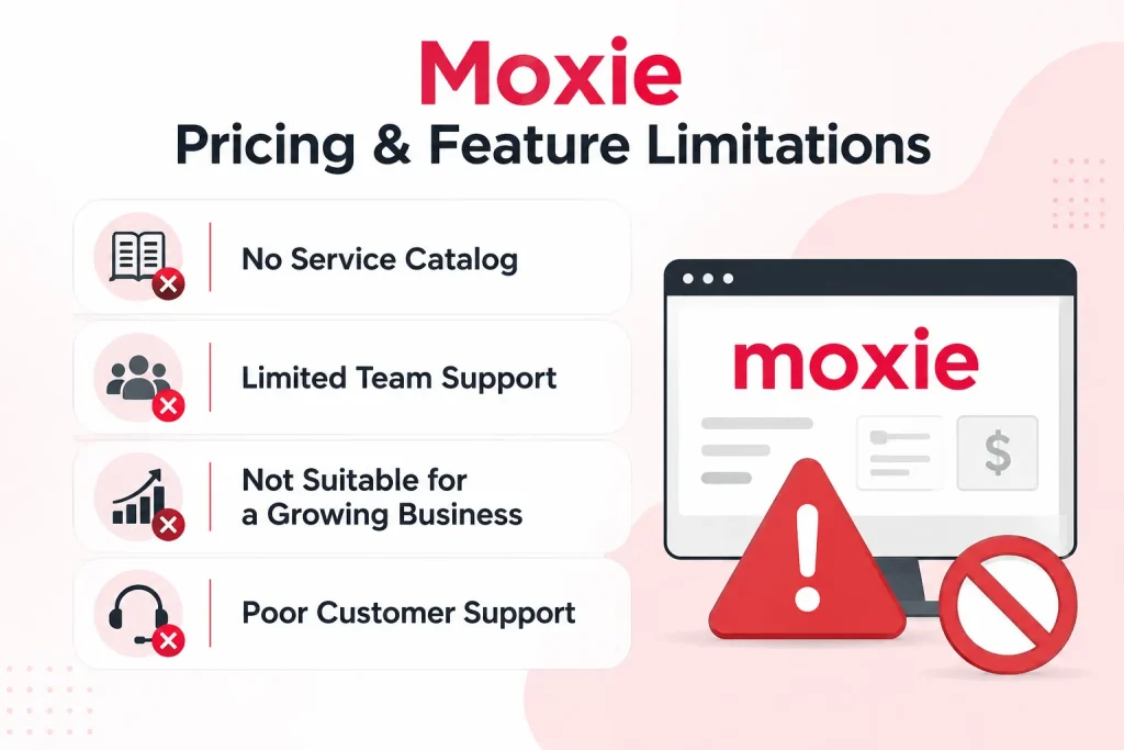 moxie pricing and feature limitation
