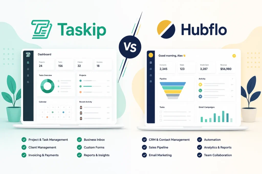 taskip vs hubflo