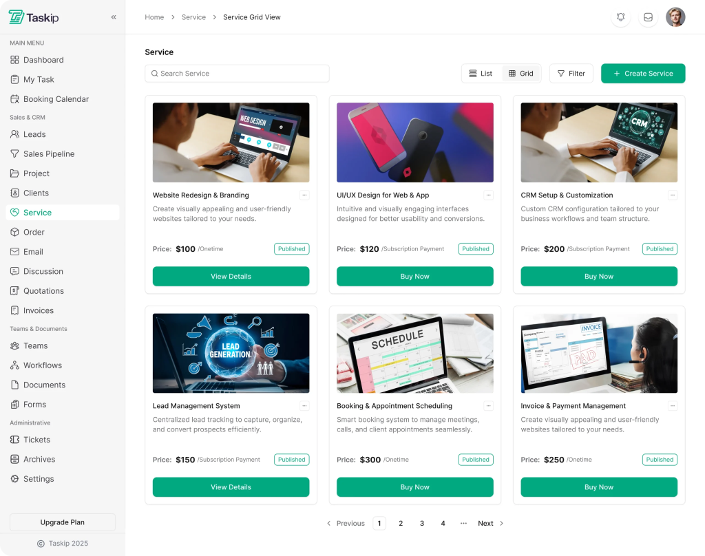 taskip productized service 