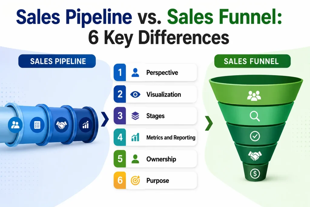 Sales Pipeline vs. Sales Funnel