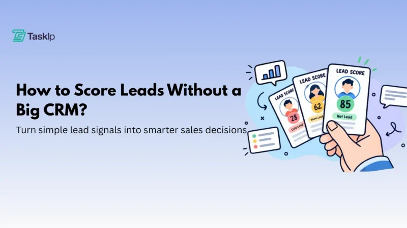 How to Score Leads Without a Big CRM? : 2026 Guide
