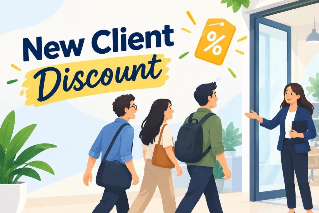 new client discounts and coupons for agencies