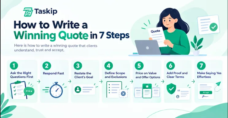 how to write a quote