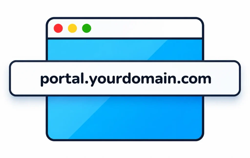 client portal custom domain
